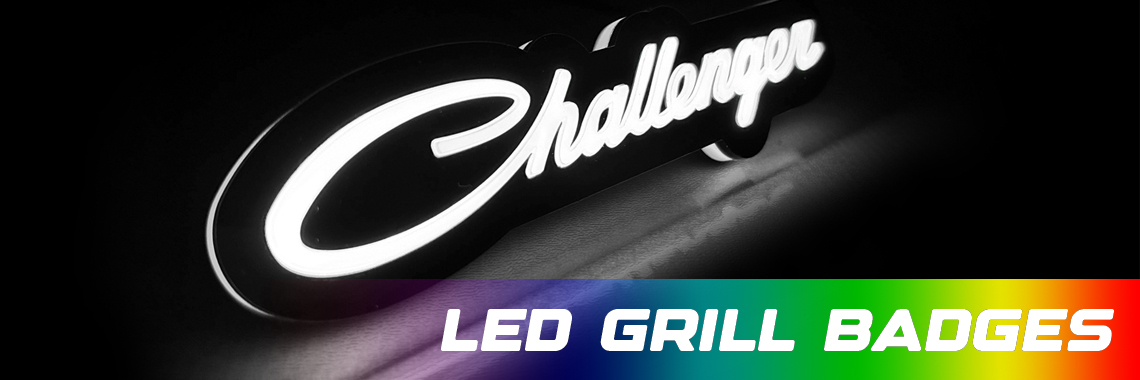 led grill badges
