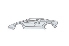 Bottle Opener for Lamborghini Countach 1974-1990