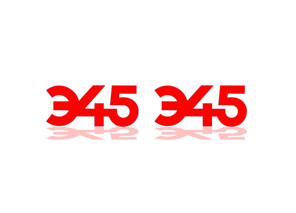 Badges for fenders with logo 345 - (type MONO)