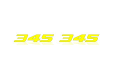 Badges for fenders with logo 345 - (type MONO)