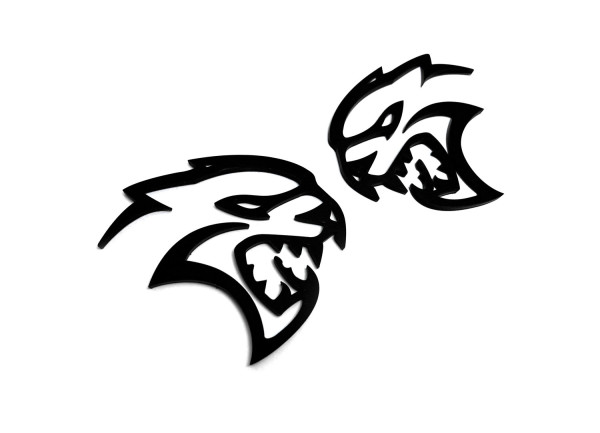 Badges for fenders with logo Hellcat - (type MONO)