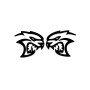 Badges for fenders with logo Hellcat - (type MONO)