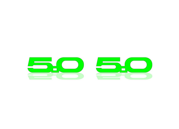 Badges for fenders with logo 5.0 - (type MONO)