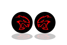 Led Under hood cup holder fill with custom design for Dodge Challenger 2008+