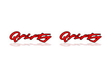 Badges for fenders with logo Q50 (QFifty) - (type MIXT)