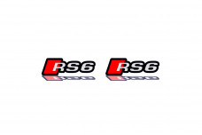 Badges for fenders with logo Audi RS6 (type 1)
