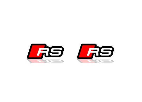 Badges for fenders with logo Audi RS (type 2)