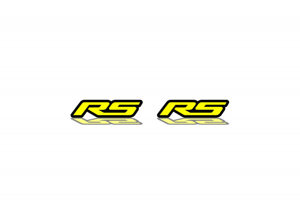Badges for fenders with logo RS