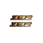 Badges for fenders with logo 392 - (type Fire)