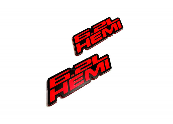 Badges for fenders with logo 6.2L Hemi