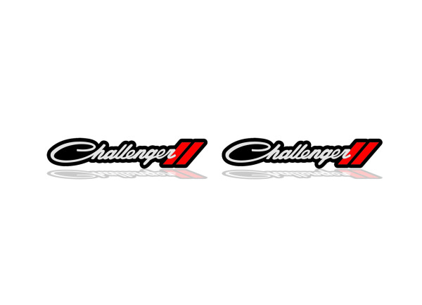 Badges for fenders with logo Challender + logo Dodge Badges for fenders with logo Challender + logo Dodge