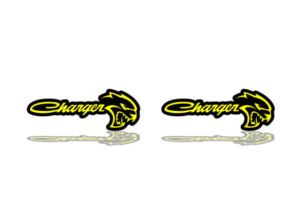 Badges for fenders with logo Charger + Hellcat (type 1)