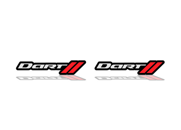 Badges for fenders with logo Dart + logo Dodge