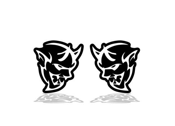 Badges for fenders with logo Demon (type 1)