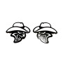 Badges for fenders with logo Hellcat Cowboy