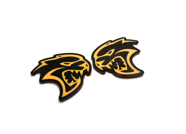 Badges for fenders with logo Hellcat (type 1)