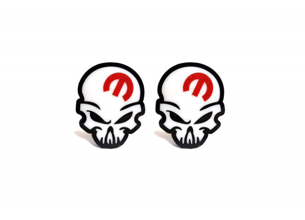 Badges for fenders with logo Mopar Skull