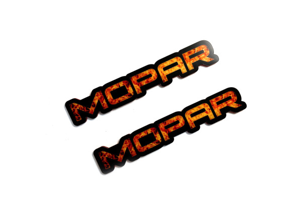 Badges for fenders with logo Mopar - (type Fire) Badges for fenders with logo Mopar - (type Fire)