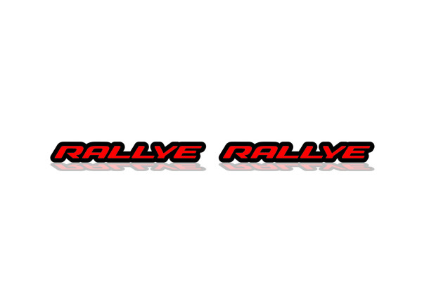 Badges for fenders with logo Rallye
