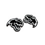 Badges for fenders with logo TRX (Head) Badges for fenders with logo TRX (Head)
