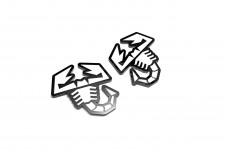 Badges for fenders with logo Abarth (type 2)