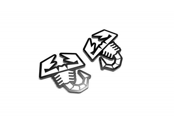 Badges for fenders with logo Abarth (type 2)