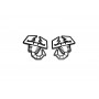 Badges for fenders with logo Abarth (type 2)