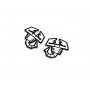 Badges for fenders with logo Abarth (type 2)