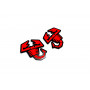 Badges for fenders with logo Abarth (type 2)