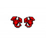 Badges for fenders with logo Abarth (type 2)