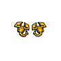 Badges for fenders with logo Abarth (type 2)