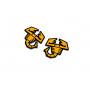 Badges for fenders with logo Abarth (type 2)