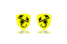 Badges for fenders with logo Abarth (type 3)