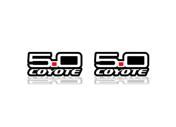 Badges for fenders with logo 5.0 Coyote (type 3)