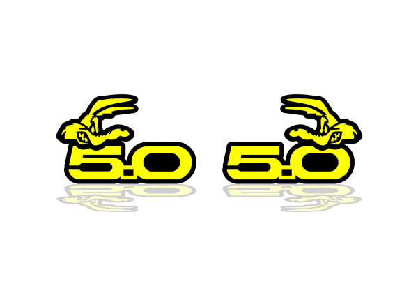 Badges for fenders with logo 5.0 Coyote (type 4)