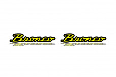 Badges for fenders with logo Bronco (type 1)