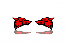 Badges for fenders with logo Coyote (type 3)