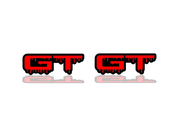Badges for fenders with logo GT Blood for Mustang