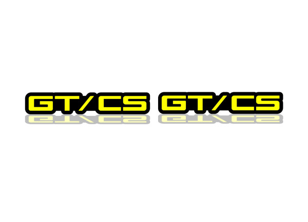 Badges for fenders with logo GT/CS (type 2) Badges for fenders with logo GT/CS (type 2)