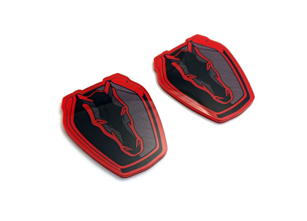 Badges for fenders with logo Mustang Dark Horse (type 1)