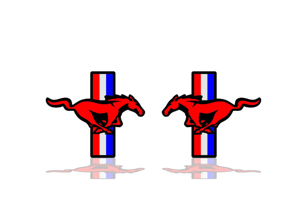 Badges for fenders with logo Mustang Badges for fenders with logo Mustang