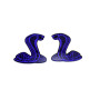 Badges for fenders with logo Mustang Snake