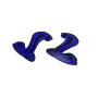 Badges for fenders with logo Mustang Snake