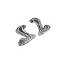 Badges for fenders with logo Mustang Snake