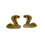 Badges for fenders with logo Mustang Snake