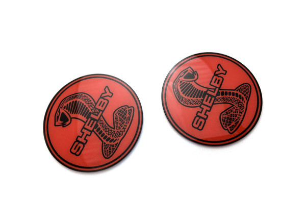 Badges for fenders with logo Mustang Snake Shelby (type 1)