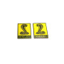 Badges for fenders with logo Mustang Snake Shelby (type 2)