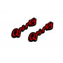 Badges for fenders with logo Q50 (QFifty)