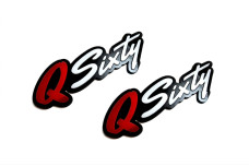 Badges for fenders with logo Q60 (QSixty)