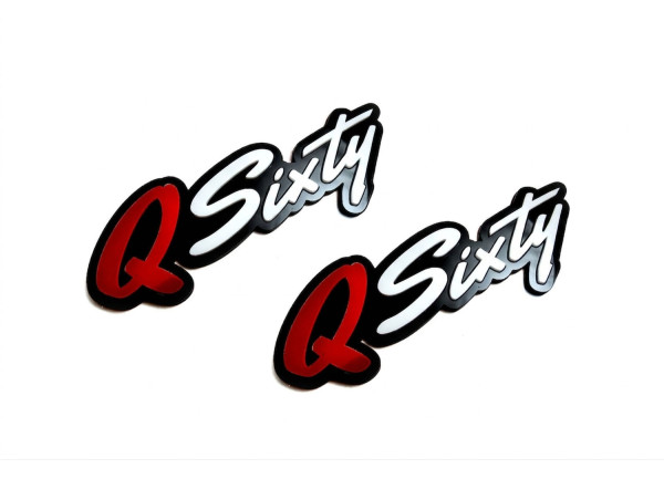 Badges for fenders with logo Q60 (QSixty)
